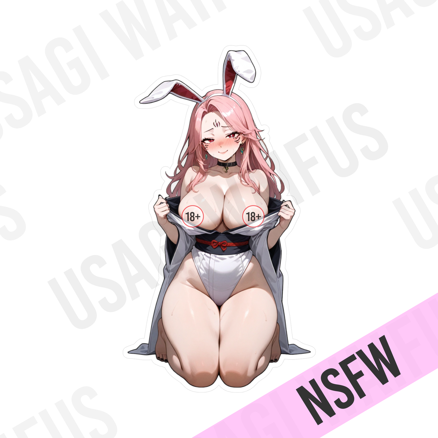 CURSE QUEEN | NSFW | Bunny Girl Waterproof Decal Stickers