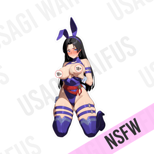 PSYCHIC WARRIOR | NSFW | Bunny Girl Waterproof Decal Stickers