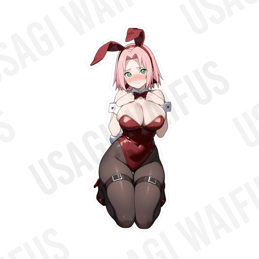CHERRY BLOSSOM | Bunny Girl Waterproof Decal Stickers
